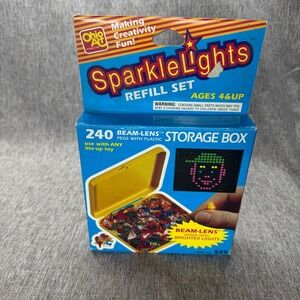 Vintage 1993 Sparkle Lights 240 Beam-Lens Pegs  with Box NOS NIP Light Brite